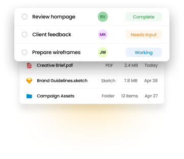 Combined ATS dashboard with task tracking and document management