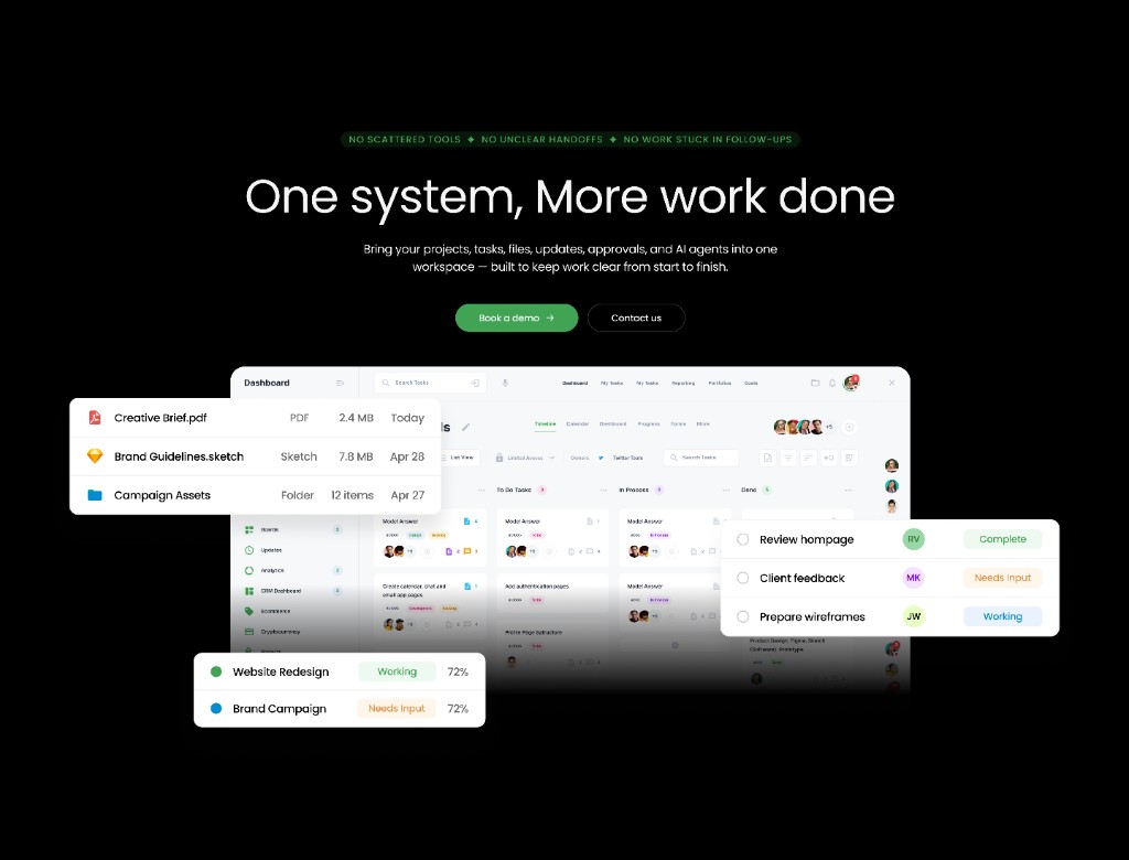 Dharwin AI Agents Platform dashboard showing one unified system